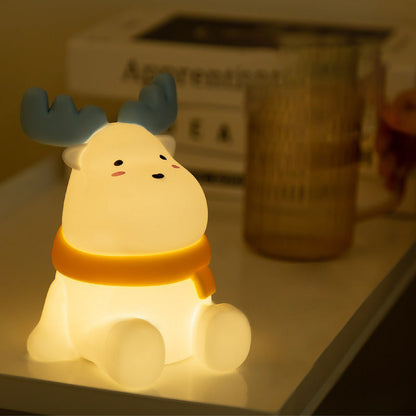 Contemporary Creative Silicone ABS Reindeer LED Table Lamp Night Light For Bedroom