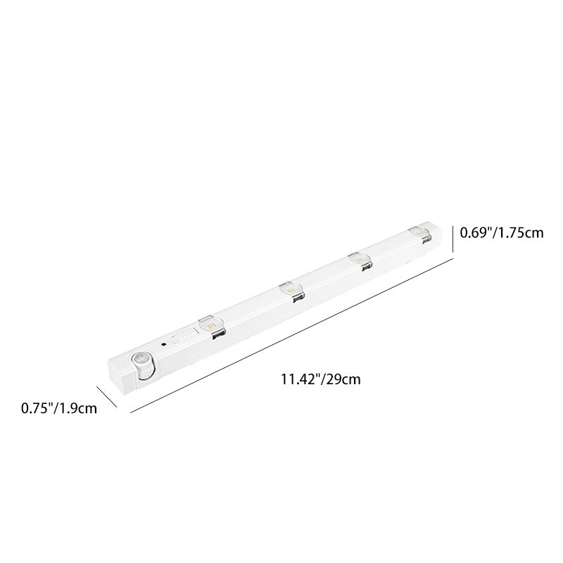 Modern Minimalist ABS & PC Rectangular LED Motion Sensor Night Light For Bedroom