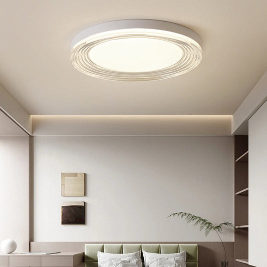 مصباح سقف LED دائري من مادة أكريليك ABS بتصميم عصري بسيط لغرفة المعيشة