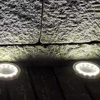 Modern Minimalist Plastic Stainless Steel Round LED Solar Outdoor Light For Garden