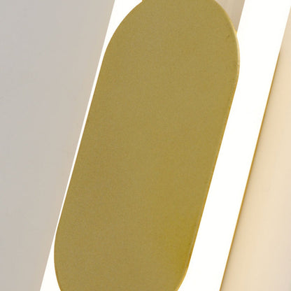 Contemporary Nordic Metal & Silicone Oval LED Wall Sconce Lamp For Bedroom And Living Room
