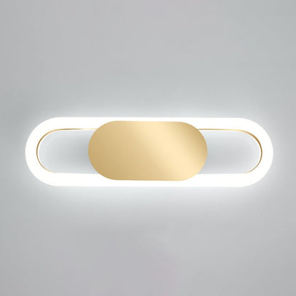 Contemporary Nordic Metal & Silicone Oval LED Wall Sconce Lamp For Bedroom And Living Room