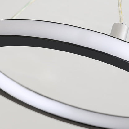 Contemporary Nordic Aluminum, Metal & Silicone Circular Cone LED Chandelier For Hallway, Living Room, And Bedroom