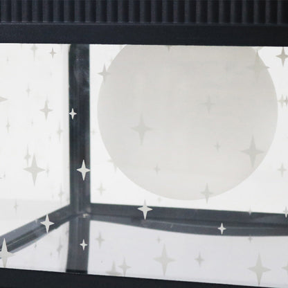 Modern Minimalist Aluminum & Glass Solar Powered LED Square Outdoor Light For Garden & Yard