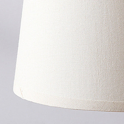 Contemporary Nordic Ceramic And Fabric 1-Light Table Lamp With Soft, Even Light For Bedroom & Living Room