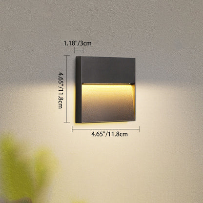 Modern Minimalist Waterproof Aluminum Round & Square LED Wall Sconce For Outdoor, Patio & Garden
