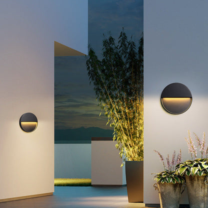 Modern Minimalist Waterproof Aluminum Round & Square LED Wall Sconce For Outdoor, Patio & Garden