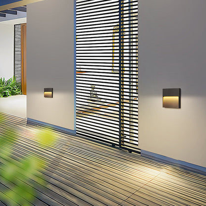 Modern Minimalist Waterproof Aluminum Round & Square LED Wall Sconce For Outdoor, Patio & Garden