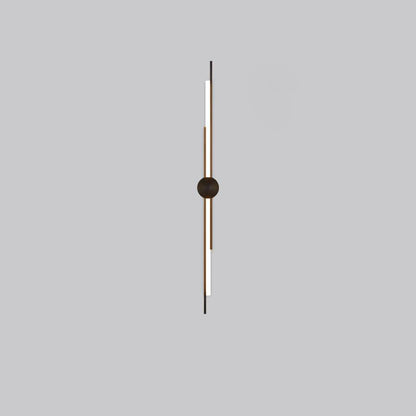Modern Minimalist Brass And Acrylic Linear LED Wall Sconce Lamp For Bedroom And Living Room