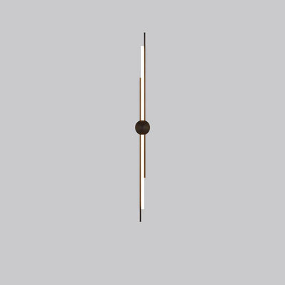 Modern Minimalist Brass And Acrylic Linear LED Wall Sconce Lamp For Bedroom And Living Room