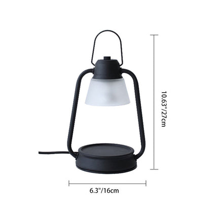 Modern Art Deco Iron Conical 1-Light Melting Wax Table Lamp For Bedroom And Living Room
