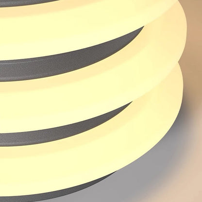 Modern Minimalist Stainless Steel & PE Round & Square LED Solar & Waterproof Outdoor Light For Garden, Yard & Patio