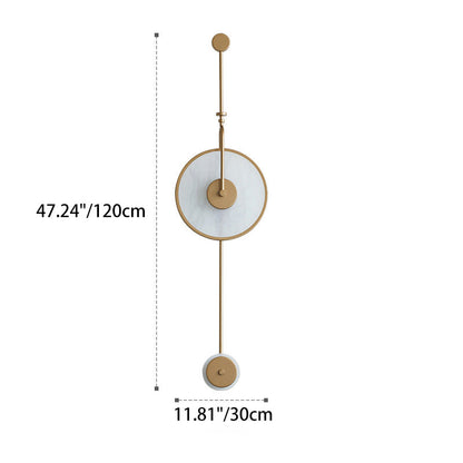 Modern Minimalist Iron Acrylic Round LED Wall Sconce Lamp For Bedroom And Living Room