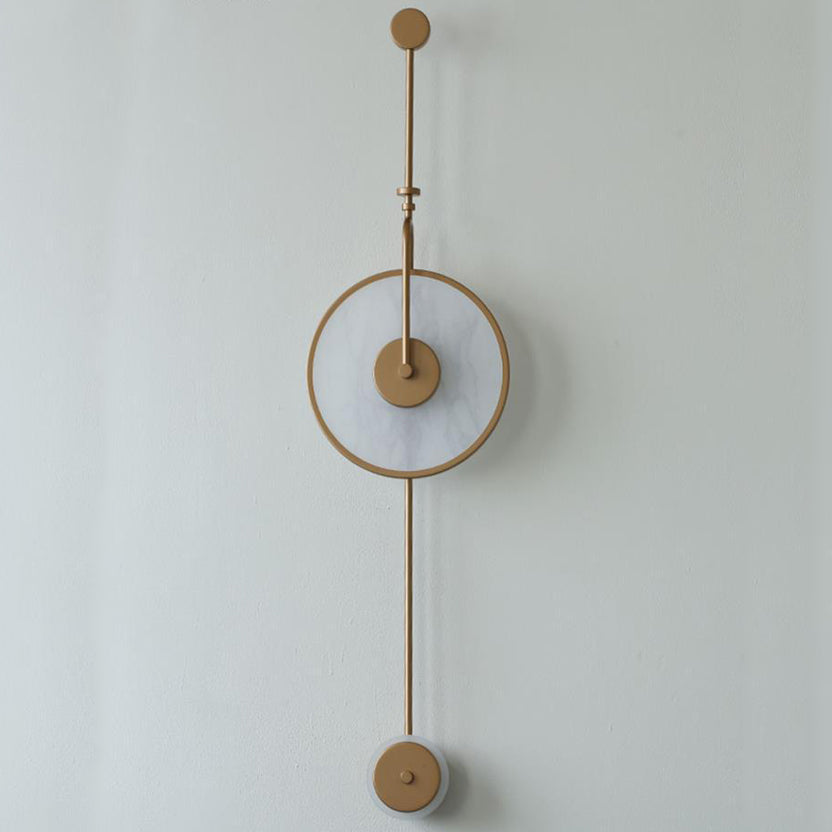 Modern Minimalist Iron Acrylic Round LED Wall Sconce Lamp For Bedroom And Living Room