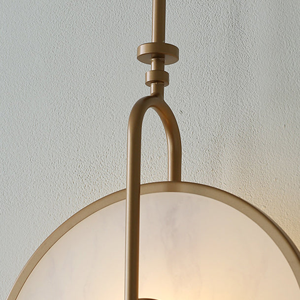 Modern Minimalist Iron Acrylic Round LED Wall Sconce Lamp For Bedroom And Living Room