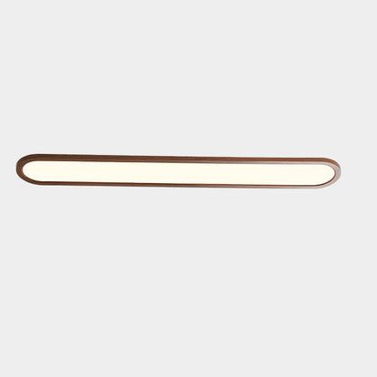 伝統的なヴィンテージの鉄とアクリルの楕円形の長いLEDフラッシュマウントシーリングライト。廊下、寝室、リビングルームに最適です。