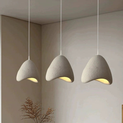 Contemporary Creative Polystyrene Cone Pendant Light 1-Light For Dining Room, Bedroom & Living Room