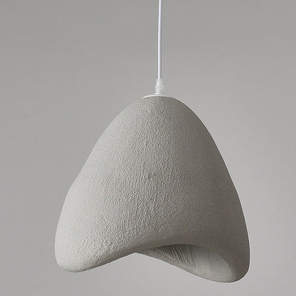 Contemporary Creative Polystyrene Cone Pendant Light 1-Light For Dining Room, Bedroom & Living Room