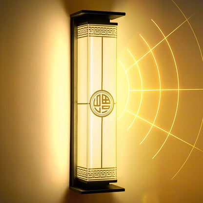 Modern Minimalist Stainless Steel & Glass Rectangular Solar & Waterproof LED Wall Sconce Lamp For Outdoor Garden & Patio