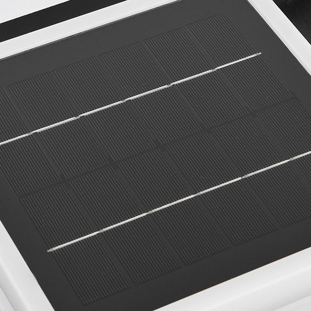 Modern Minimalist Metal, Rotomolded & Acrylic Square LED Outdoor Light With Solar & Waterproof Design For Garden & Patio