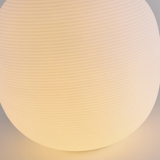 Modern Minimalist PE Oval LED Solar & Waterproof Outdoor Light For Garden & Patio