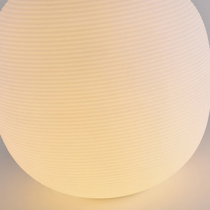 Modern Minimalist PE Oval LED Solar & Waterproof Outdoor Light For Garden & Patio