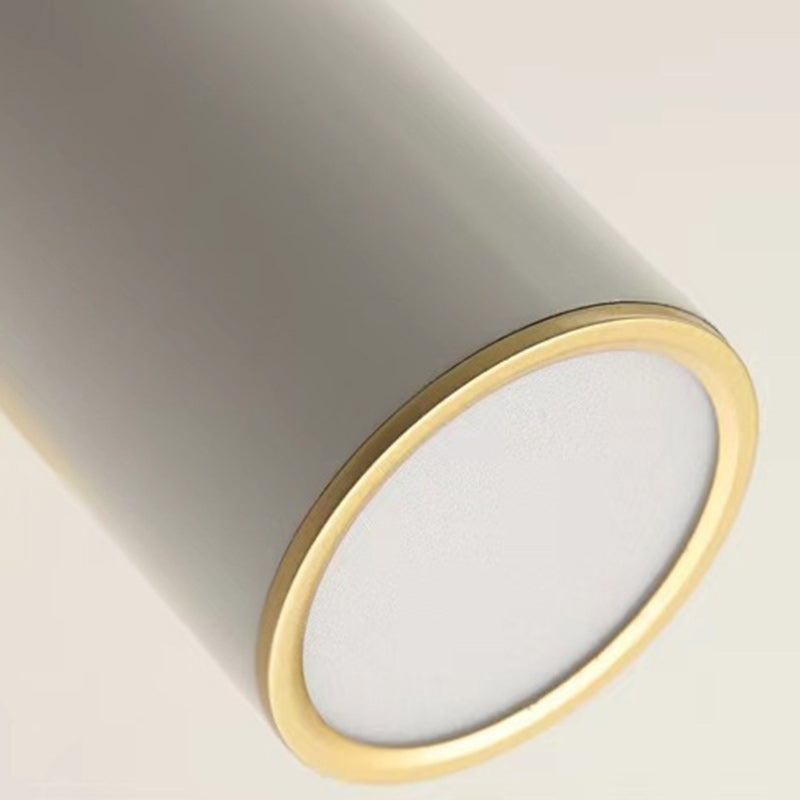Modern Minimalist Iron & Acrylic Cylindrical 1-Light Wall Sconce Lamp For Bedroom And Living Room