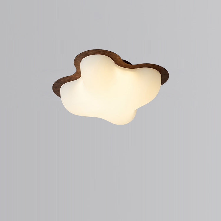 Contemporary Nordic Iron & PE Round And Diamond LED Semi-Flush Mount Ceiling Light For Hallway And Entryway