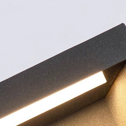 Modern Minimalist Stainless Steel Square LED Outdoor Light With Solar & Waterproof Features For Garden, Patio, Gate