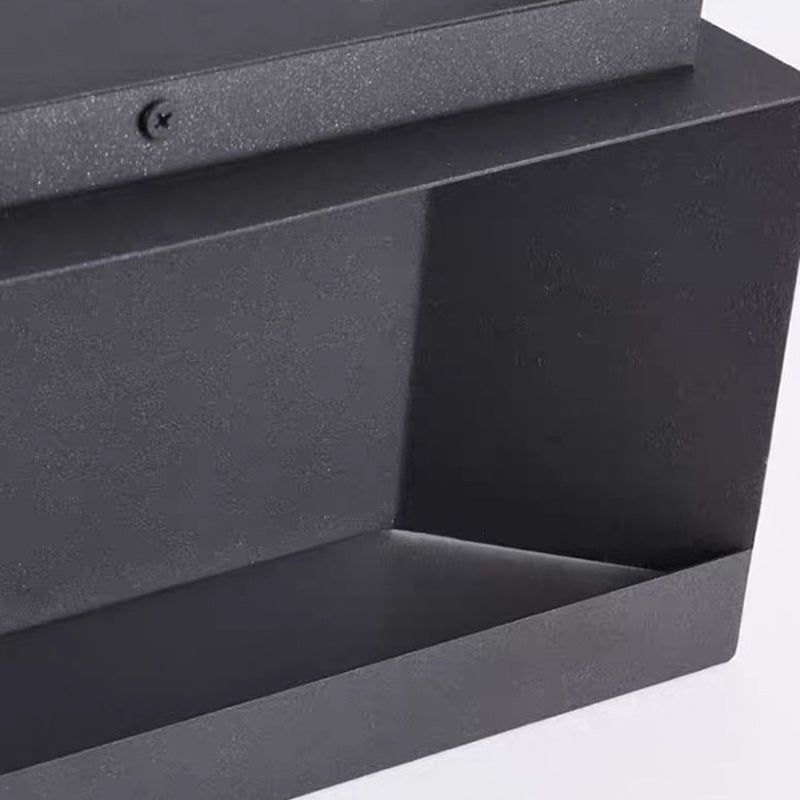 Modern Minimalist Stainless Steel Square LED Outdoor Light With Solar & Waterproof Features For Garden, Patio, Gate