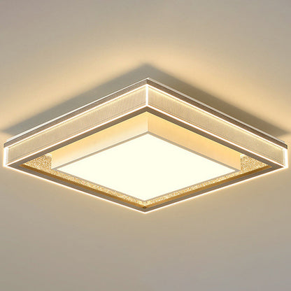 مصباح سقف LED هندسي من الأكريليك مصنوع من الحديد والألومنيوم بتصميم عصري بسيط لغرفة النوم وغرفة المعيشة
