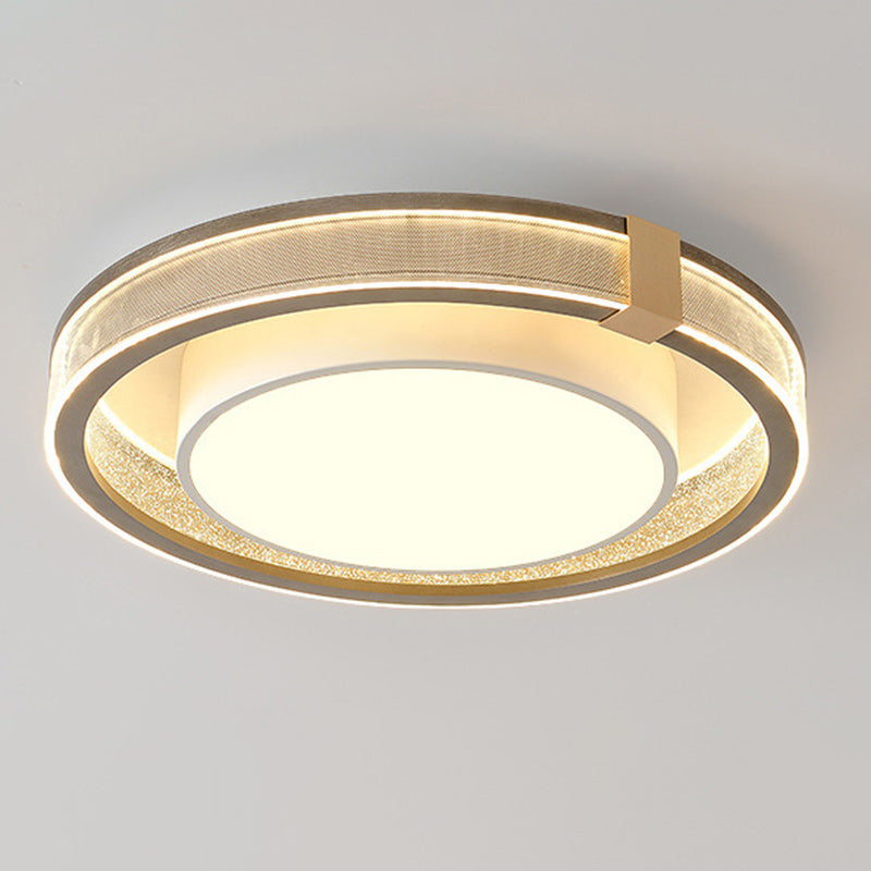 مصباح سقف LED هندسي من الأكريليك مصنوع من الحديد والألومنيوم بتصميم عصري بسيط لغرفة النوم وغرفة المعيشة