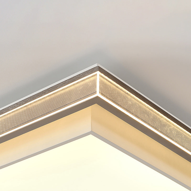 مصباح سقف LED هندسي من الأكريليك مصنوع من الحديد والألومنيوم بتصميم عصري بسيط لغرفة النوم وغرفة المعيشة