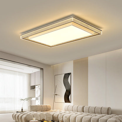 مصباح سقف LED هندسي من الأكريليك مصنوع من الحديد والألومنيوم بتصميم عصري بسيط لغرفة النوم وغرفة المعيشة