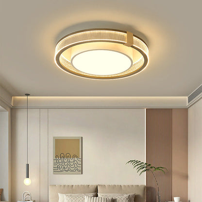 مصباح سقف LED هندسي من الأكريليك مصنوع من الحديد والألومنيوم بتصميم عصري بسيط لغرفة النوم وغرفة المعيشة