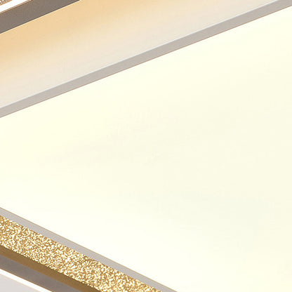 مصباح سقف LED هندسي من الأكريليك مصنوع من الحديد والألومنيوم بتصميم عصري بسيط لغرفة النوم وغرفة المعيشة