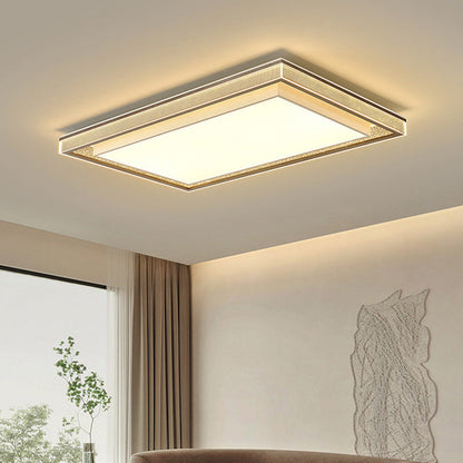 مصباح سقف LED هندسي من الأكريليك مصنوع من الحديد والألومنيوم بتصميم عصري بسيط لغرفة النوم وغرفة المعيشة