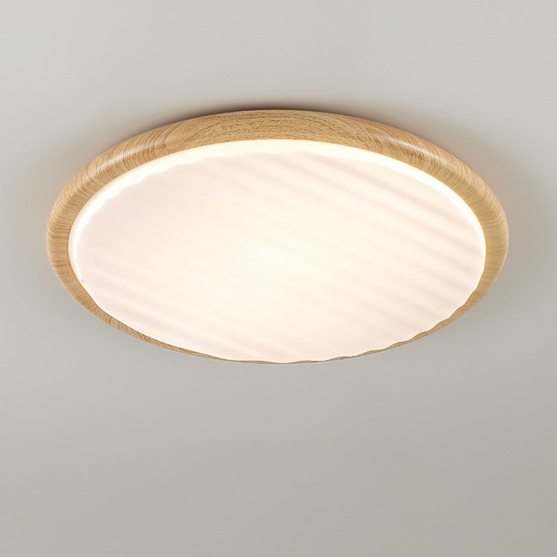 Contemporary Nordic Iron Acrylic Round LED Flush Mount Ceiling Light For Bedroom And Living Room