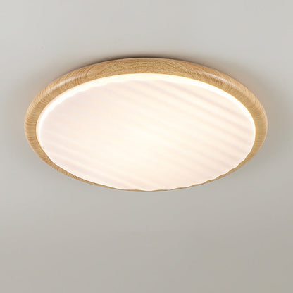 Contemporary Nordic Iron Acrylic Round LED Flush Mount Ceiling Light For Bedroom And Living Room