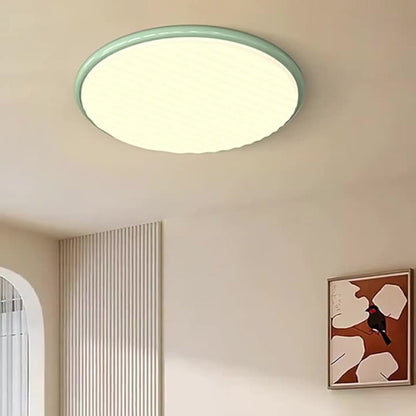 Contemporary Nordic Iron Acrylic Round LED Flush Mount Ceiling Light For Bedroom And Living Room