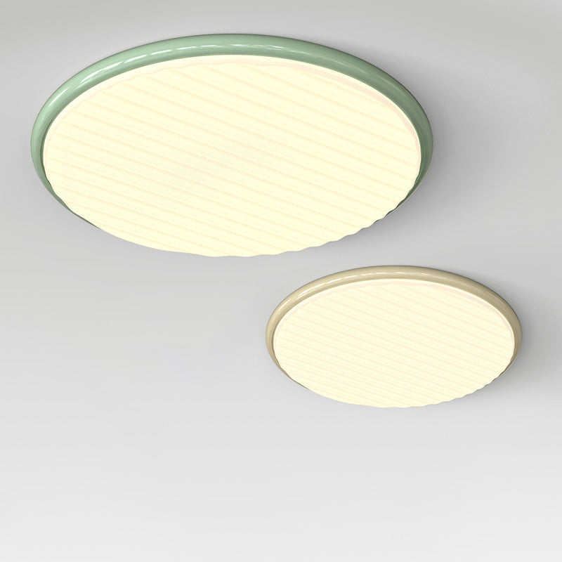 Contemporary Nordic Iron Acrylic Round LED Flush Mount Ceiling Light For Bedroom And Living Room
