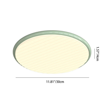 Contemporary Nordic Iron Acrylic Round LED Flush Mount Ceiling Light For Bedroom And Living Room