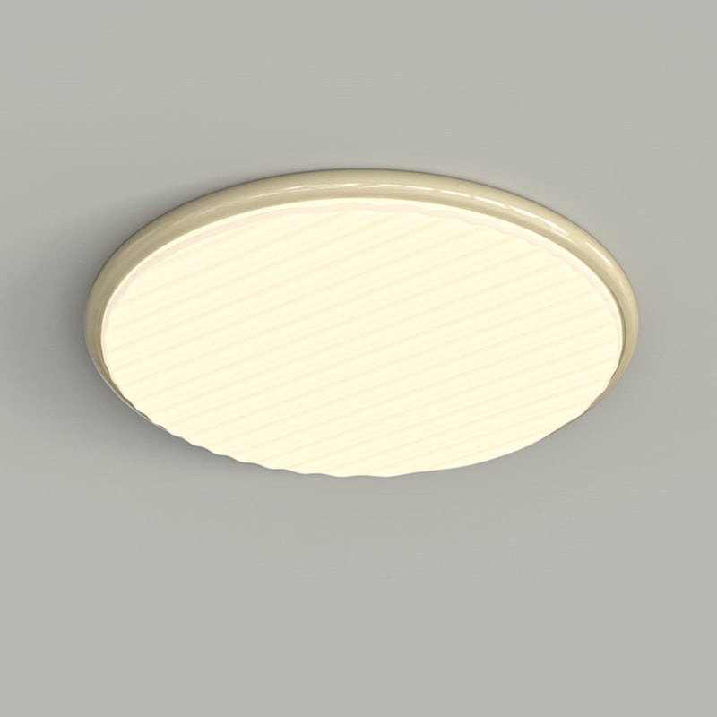 Contemporary Nordic Iron Acrylic Round LED Flush Mount Ceiling Light For Bedroom And Living Room