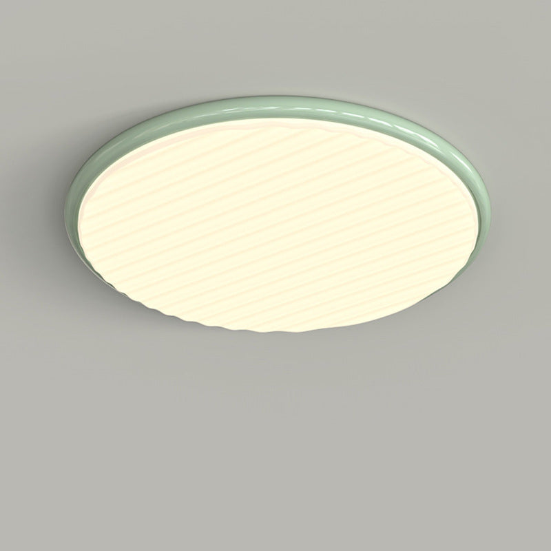 Contemporary Nordic Iron Acrylic Round LED Flush Mount Ceiling Light For Bedroom And Living Room