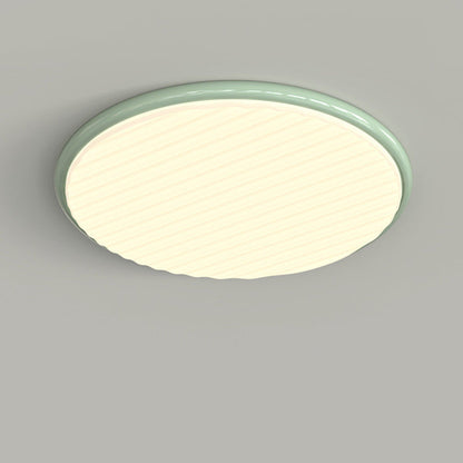 Contemporary Nordic Iron Acrylic Round LED Flush Mount Ceiling Light For Bedroom And Living Room