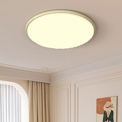 Contemporary Nordic Iron Acrylic Round LED Flush Mount Ceiling Light For Bedroom And Living Room