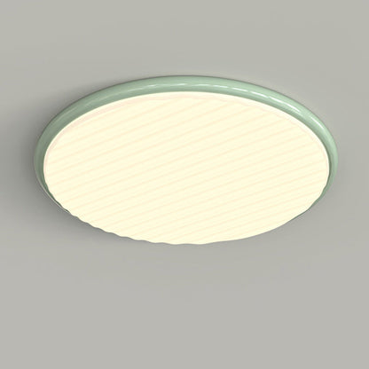 Contemporary Nordic Iron Acrylic Round LED Flush Mount Ceiling Light For Bedroom And Living Room
