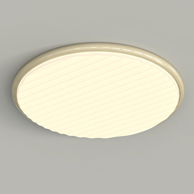 Contemporary Nordic Iron Acrylic Round LED Flush Mount Ceiling Light For Bedroom And Living Room