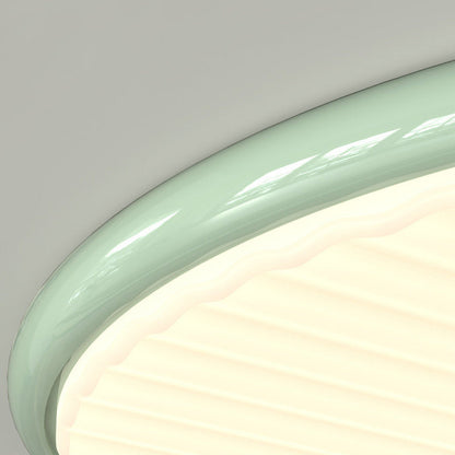 Contemporary Nordic Iron Acrylic Round LED Flush Mount Ceiling Light For Bedroom And Living Room
