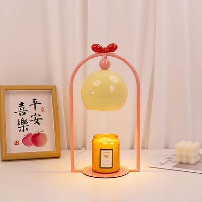 Modern Art Deco Iron Round 1-Light Melting Wax Table Lamp With Timer & Dimming For Bedroom & Living Room